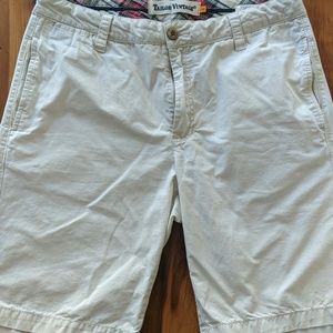 Men's khaki colored shorts